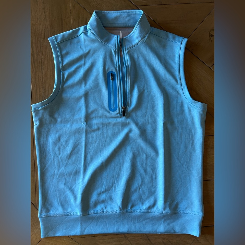 Johari-O Blue Quarter Zip Men’s Golf Vest Size M
